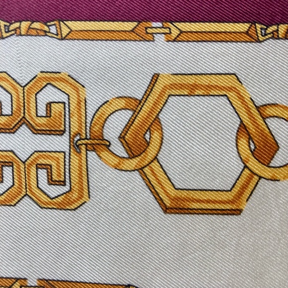 LUXURY theme vintage silk scarf - Picture 5 of 9